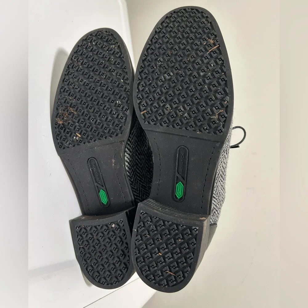 Timberland Harris Tweed Oxford Shoes Black Gray Size 10 - Picture 14 of 15